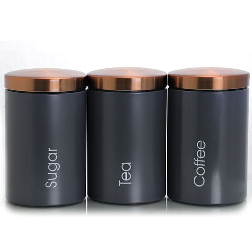 MegaChef Essential Kitchen Storage 3 Piece Sugar, Coffee and Tea
