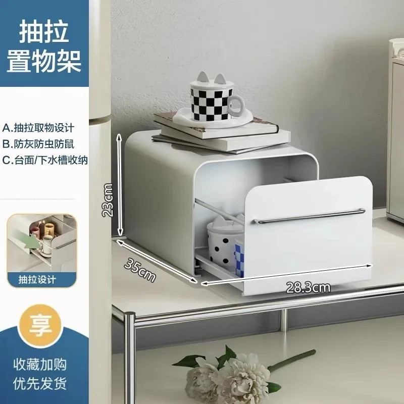 Capsule Coffee Display Rack Storage Drawer and Bar Table Top Organizer Tea Bag Storage Box Coffee Machine Base Drawer