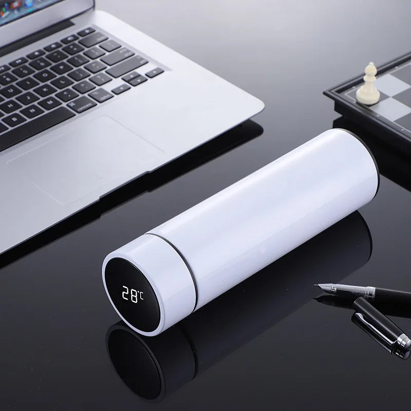 Intelligent Temperature Display Thermal Mug 304 Stainless Steel Thermos Bottle Long-lasting Heat Preservation Cute Water Bottle