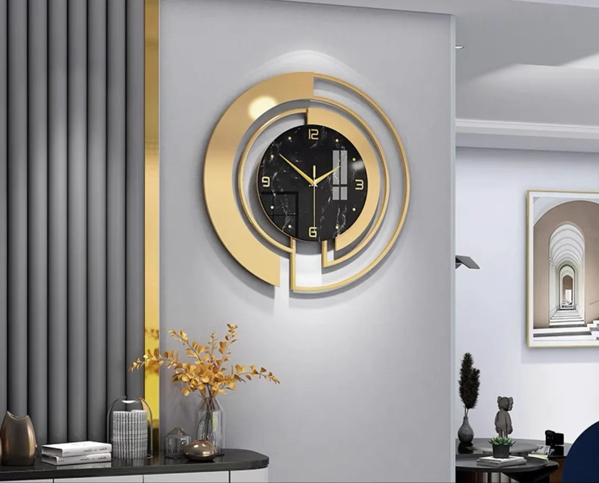 Silent Wall Clock Light Luxury Home and Decoration Household Modern Style Living Room Decor Clocks Art Decorative Fashion Design