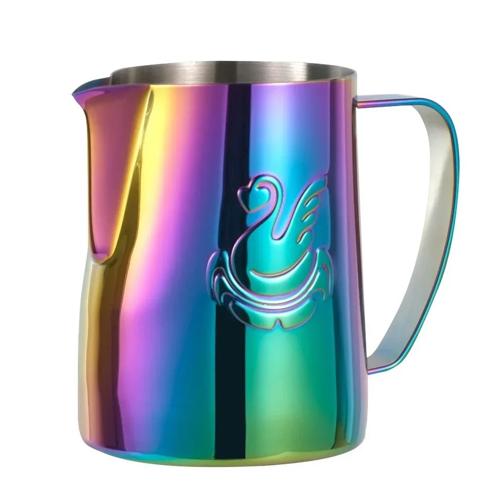 400ml/600ml Elegant Swan Stainless Steel Coffee Pitcher Milk Frothing Cup Cream Maker Barista Craft Espresso Latte Art Jug Tool