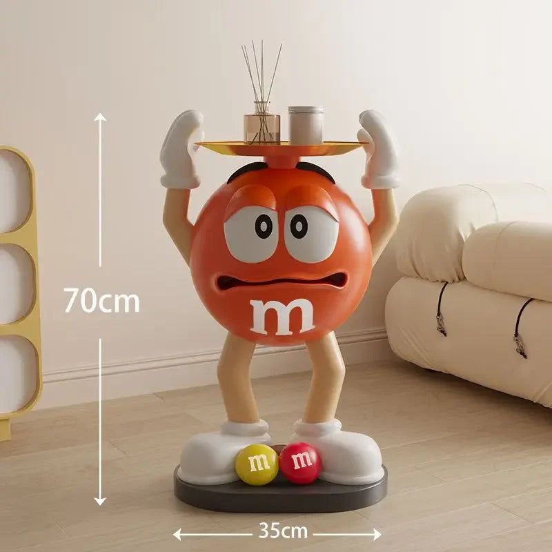 70cm / 75cm Jelly Beans Sculpture Figure Large Tray Ornaments Room Decoration Accessories Living Room Sofa Beside Decorations