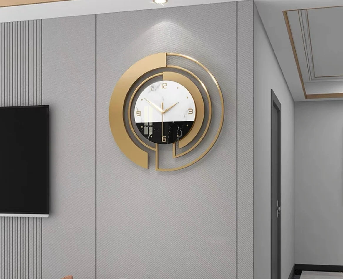 Silent Wall Clock Light Luxury Home and Decoration Household Modern Style Living Room Decor Clocks Art Decorative Fashion Design