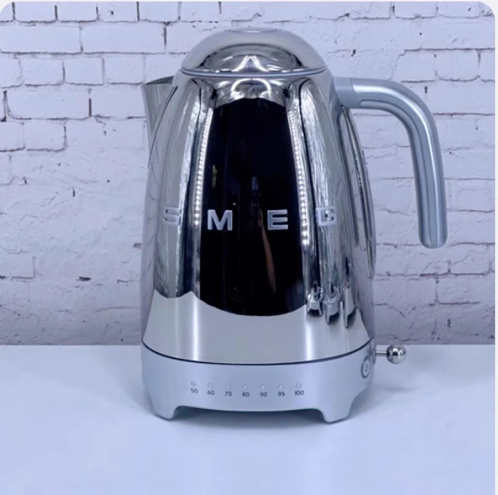 SMEG POT Hot Coffee Insulated Stainless Steel Thermal Glass Mug Sport Bottle with Compartment Water White Thermos