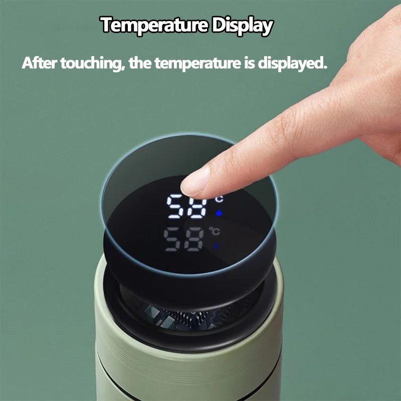 Intelligent Temperature Display Thermal Mug 304 Stainless Steel Thermos Bottle Long-lasting Heat Preservation Cute Water Bottle