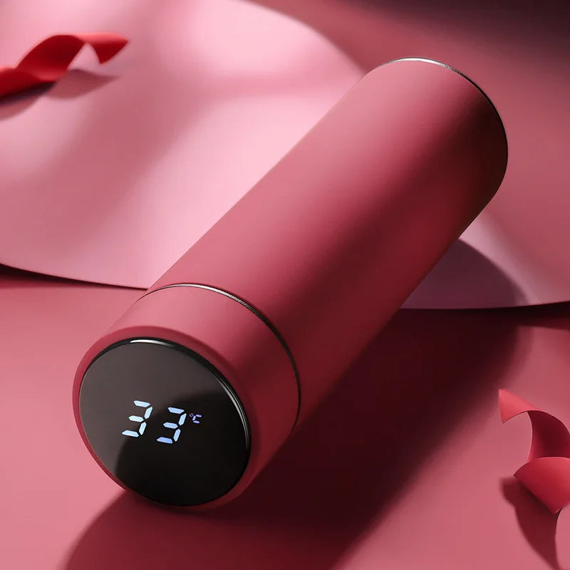 Intelligent Temperature Display Thermal Mug 304 Stainless Steel Thermos Bottle Long-lasting Heat Preservation Cute Water Bottle