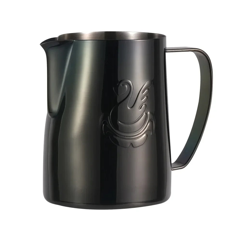 400ml/600ml Elegant Swan Stainless Steel Coffee Pitcher Milk Frothing Cup Cream Maker Barista Craft Espresso Latte Art Jug Tool