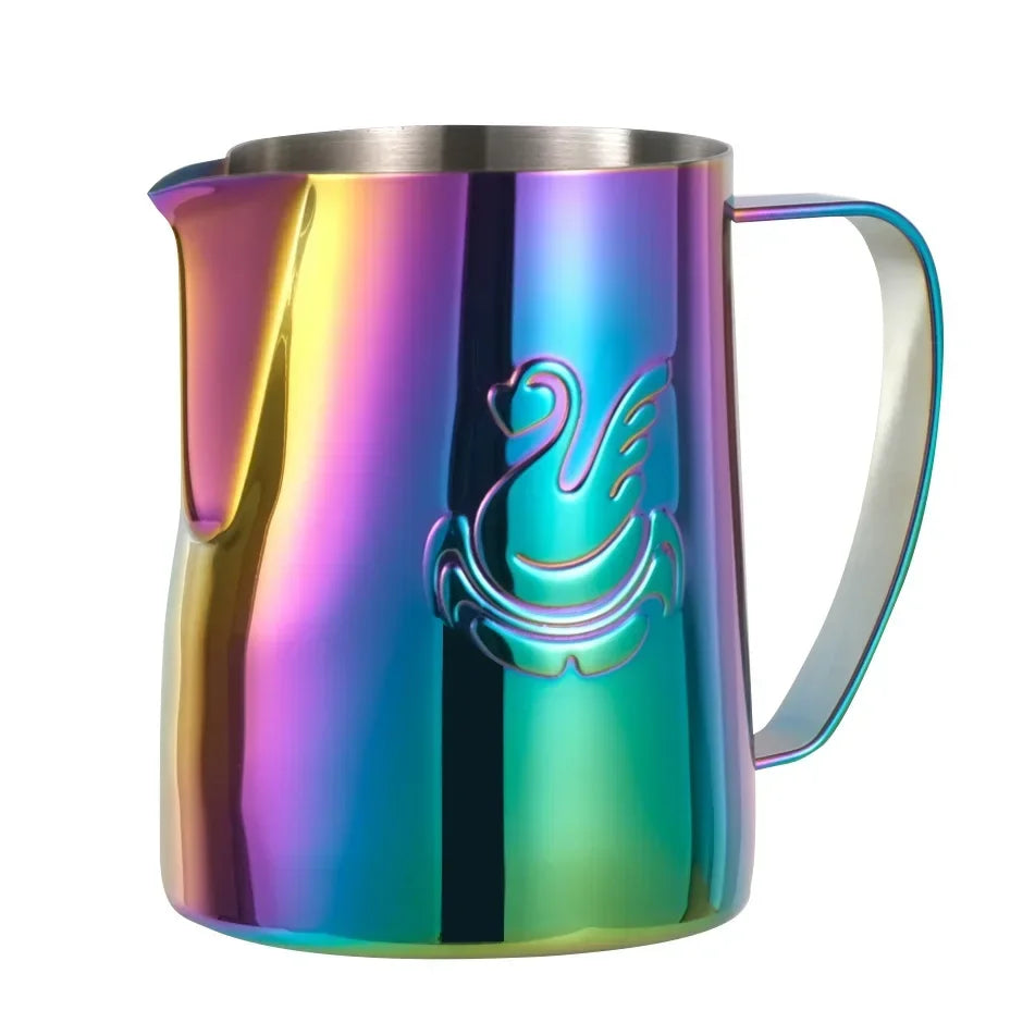 400ml/600ml Elegant Swan Stainless Steel Coffee Pitcher Milk Frothing Cup Cream Maker Barista Craft Espresso Latte Art Jug Tool