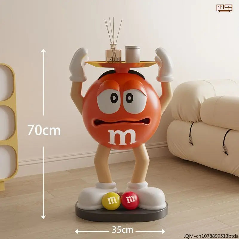 70cm / 75cm Jelly Beans Sculpture Figure Large Tray Ornaments Room Decoration Accessories Living Room Sofa Beside Decorations