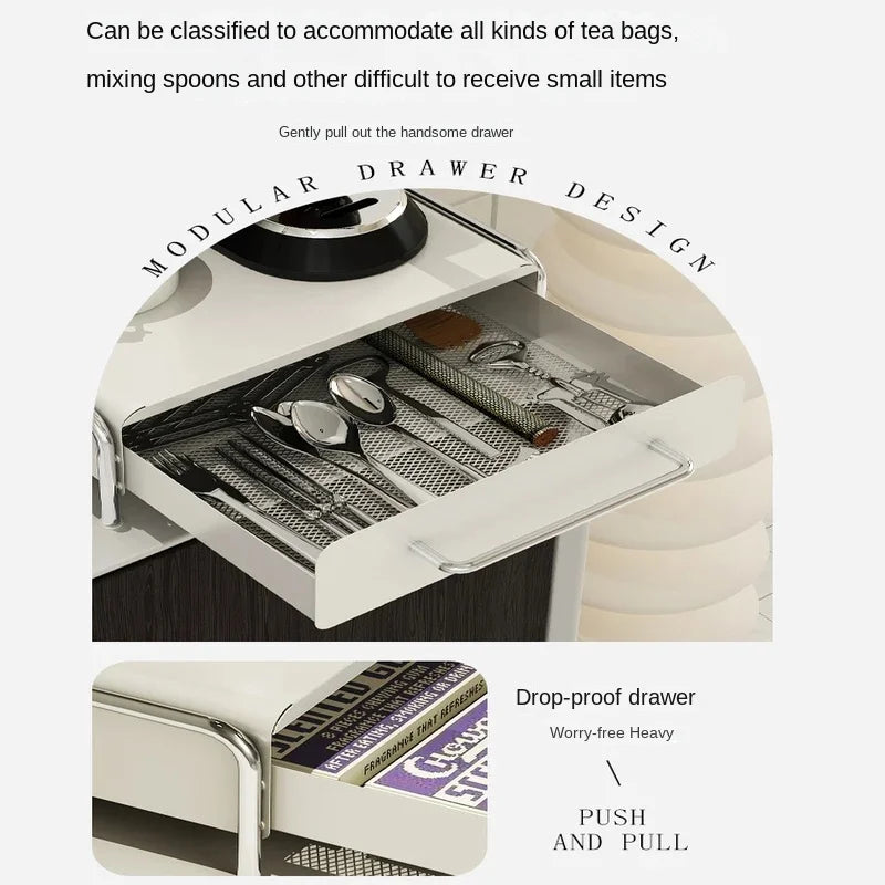 Capsule Coffee Display Rack Storage Drawer and Bar Table Top Organizer Tea Bag Storage Box Coffee Machine Base Drawer