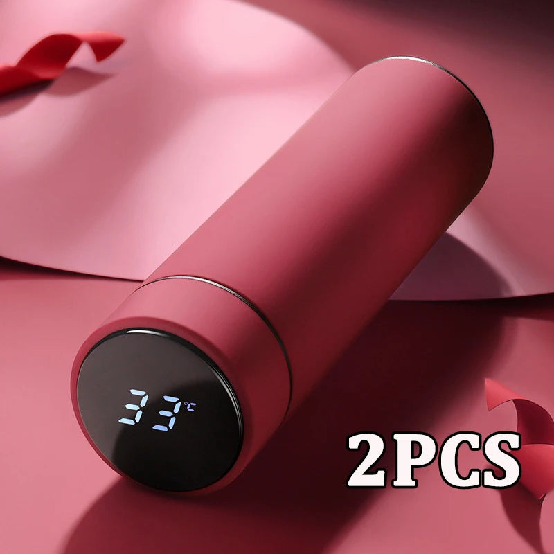 Intelligent Temperature Display Thermal Mug 304 Stainless Steel Thermos Bottle Long-lasting Heat Preservation Cute Water Bottle