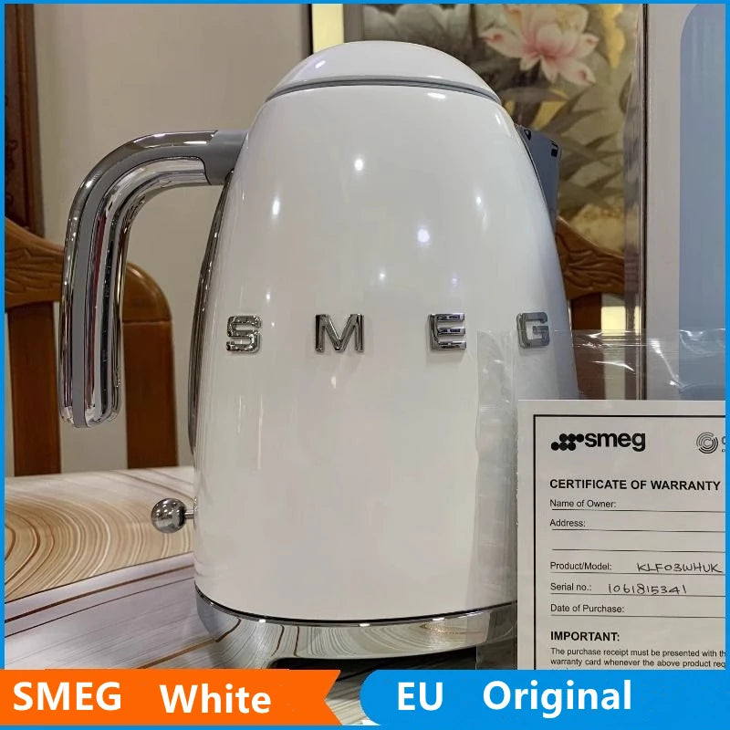 SMEG POT Hot Coffee Insulated Stainless Steel Thermal Glass Mug Sport Bottle with Compartment Water White Thermos