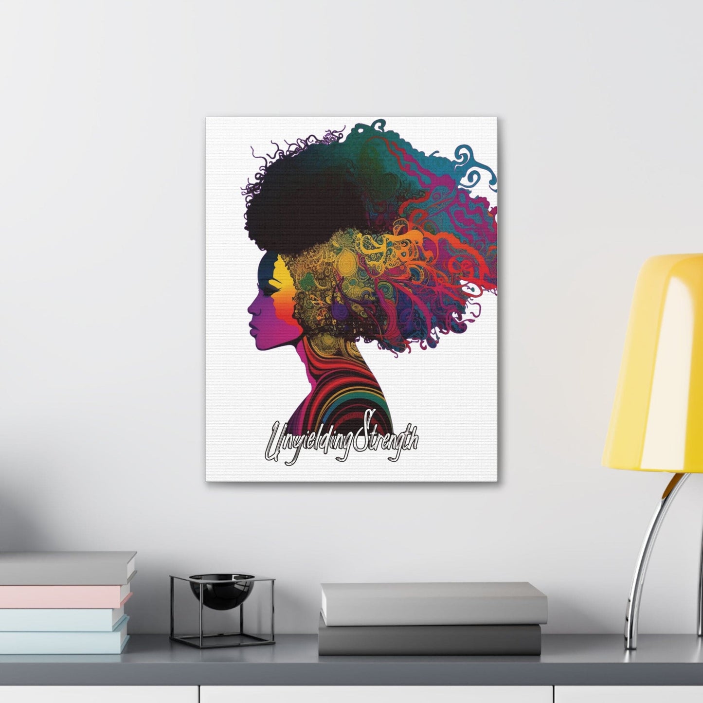 Canvas Wall Art Decor, Female Warrior Clipart Bold Essence