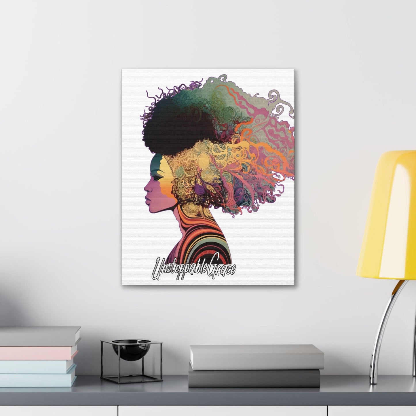 Canvas Wall Art Decor, Female Warrior Clipart Pastel Essence
