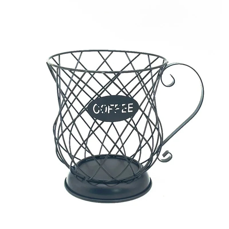 Coffee Pod Holder,Mug Shape Organizer-Coffee Capsule Storage Basket for Coffee Station Bar Decor,Restaurant,Tea Room-Countertop