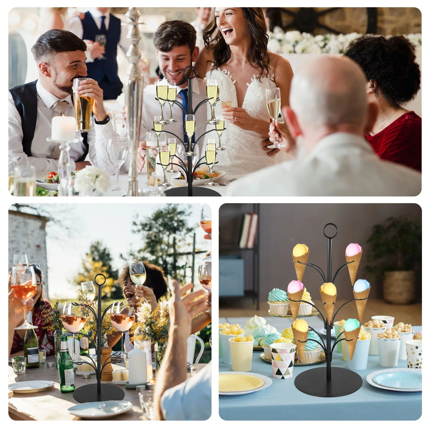 Drinks tower serving tree for cocktails Aperol tower for 8 glasses - birthday gift for women Aperol gift, Sarti Rosa Aperitif