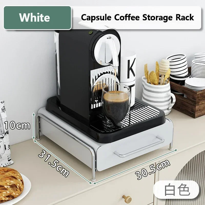 Capsule Coffee Display Rack Storage drawer Bar Ins Wind Table Top Tea Bag Storage Box Coffee Machine Base Drawer Storage Shelves