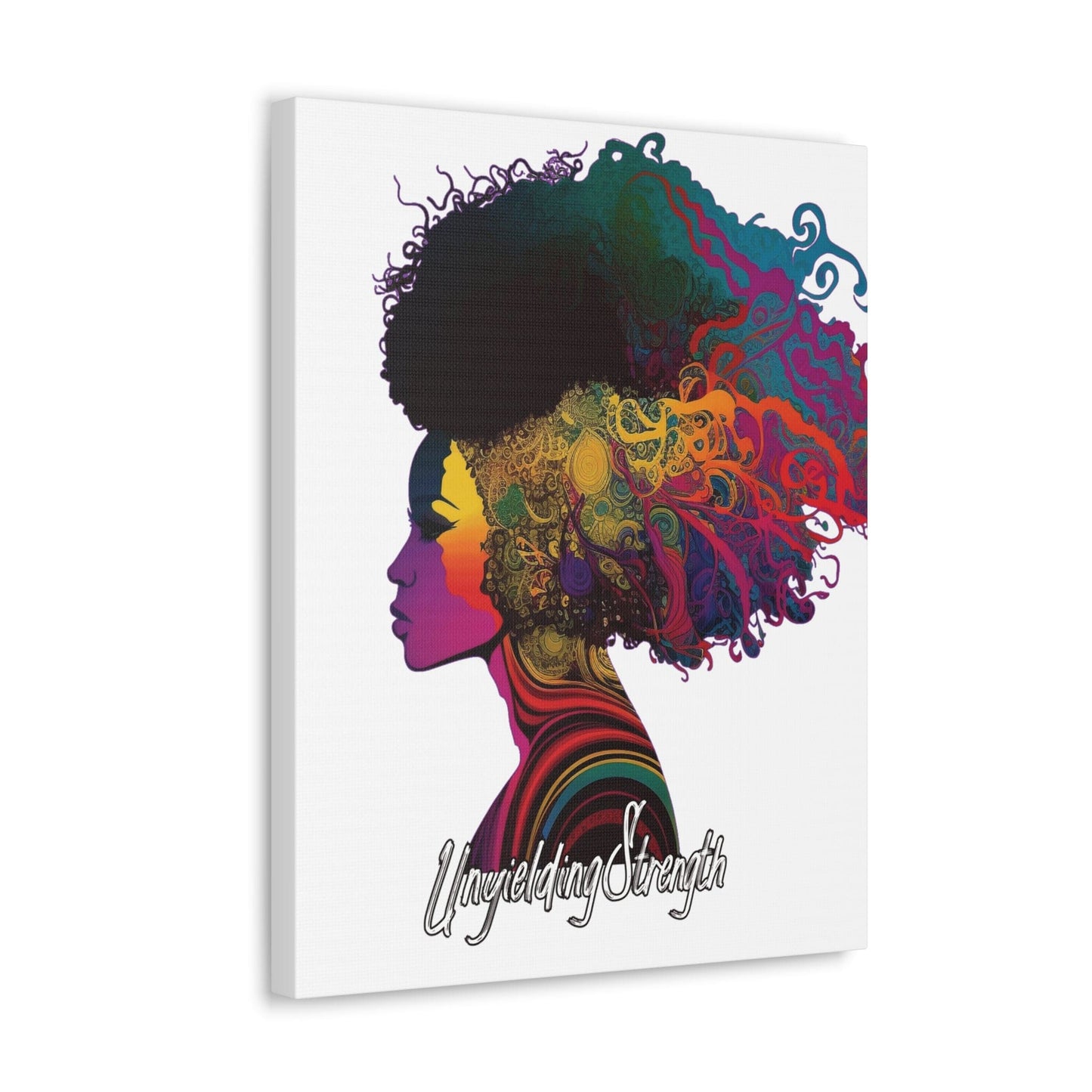 Canvas Wall Art Decor, Female Warrior Clipart Bold Essence