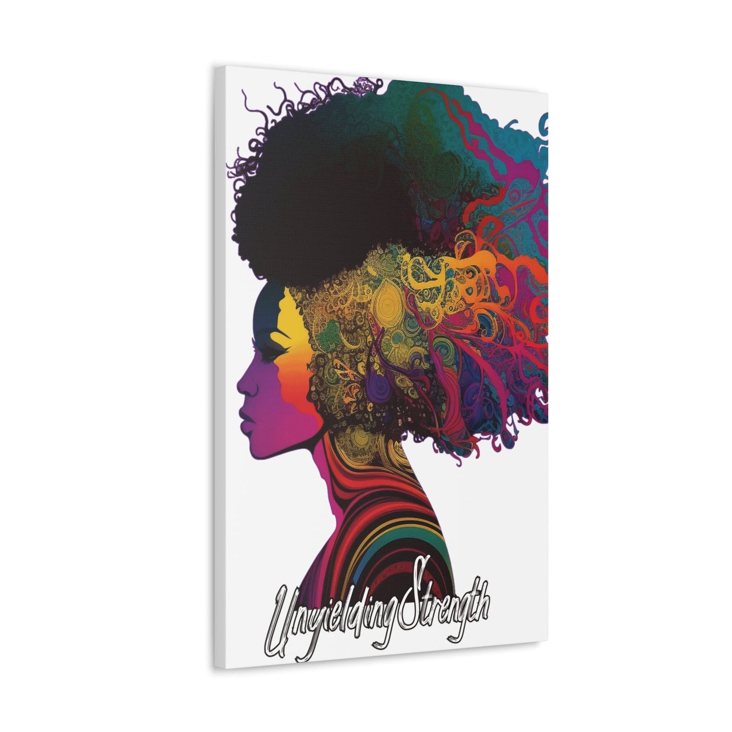 Canvas Wall Art Decor, Female Warrior Clipart Bold Essence