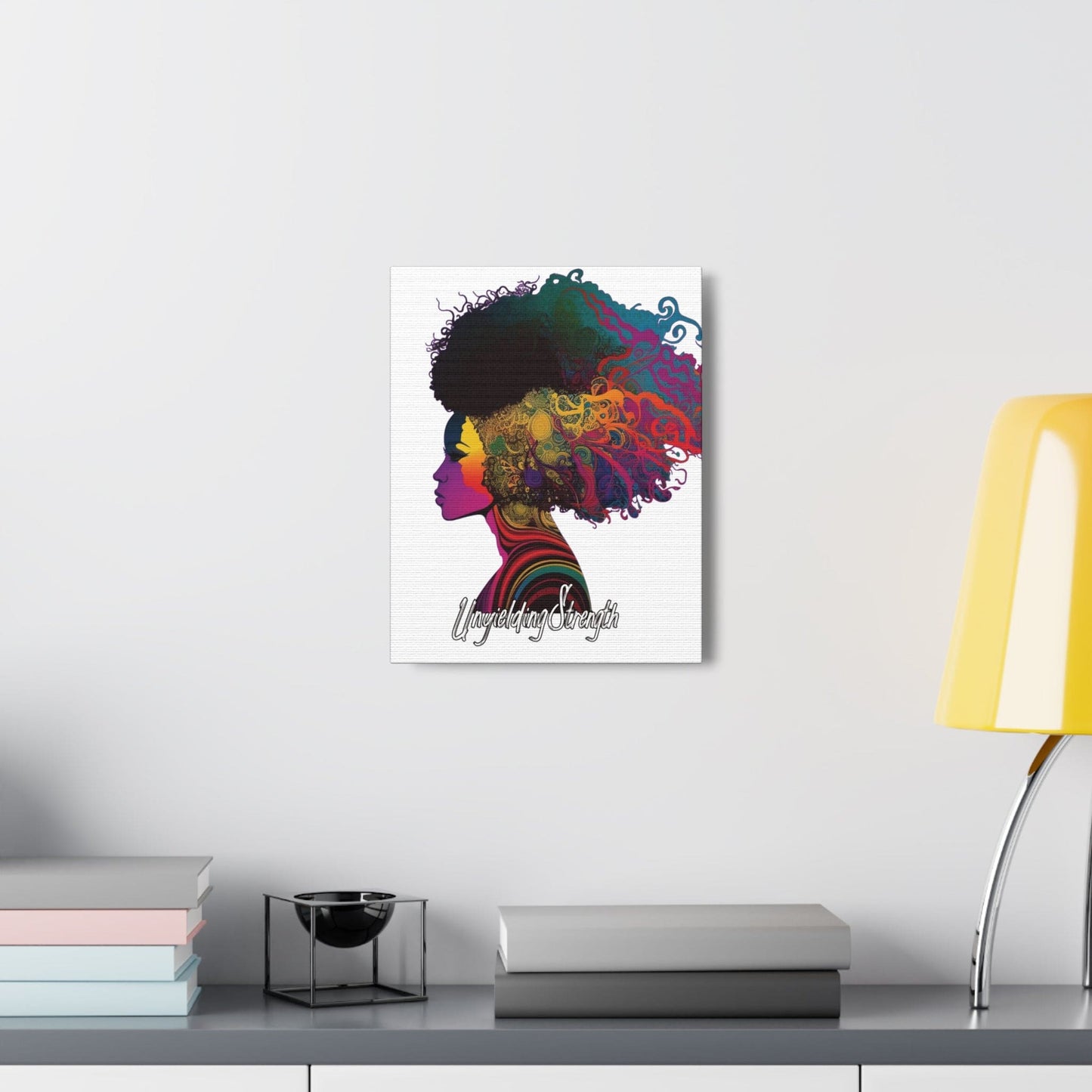 Canvas Wall Art Decor, Female Warrior Clipart Bold Essence